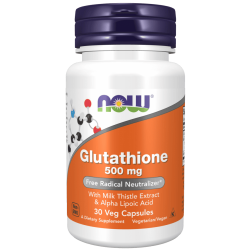 NOW Glutathione 500 мг 30 растителни капсули