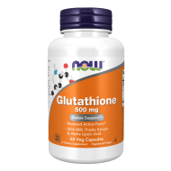 NOW Glutathione 500 мг 60 растителни капсули
