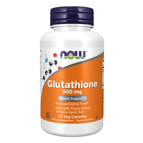 NOW Glutathione 500 мг 60 растителни капсули