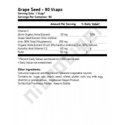 NOW Grape Seed Standardized Extract 60 мг 90 растителни капсули