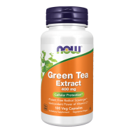 NOW Green Tea Extract 400 мг 100 растителни капсули