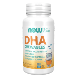 NOW Kids Chewable DHA 60 меки капсули