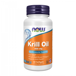 NOW Krill Oil 500 мг 60 меки капсули