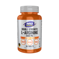 NOW Double Strength L-Arginine 1000 мг 60 таблетки