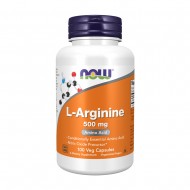 NOW L-Arginine 500 mg 100 растителни капсули