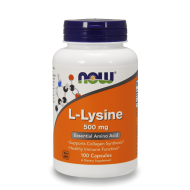 NOW L-Lysine 500 мг 100 капсули