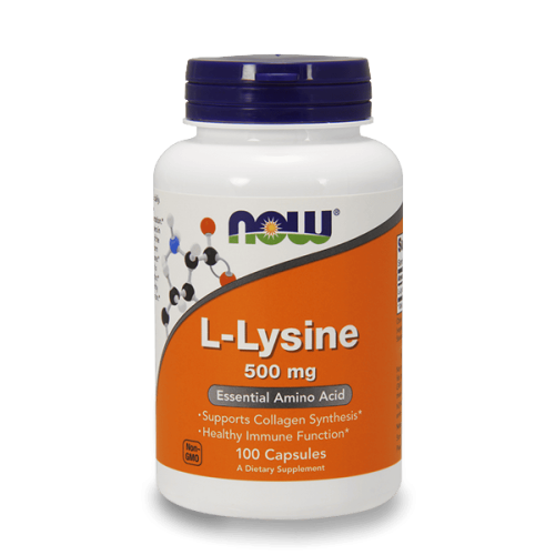 NOW L-Lysine 500 мг 100 капсули