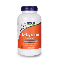 NOW L-Lysine 500 мг 250 капсули