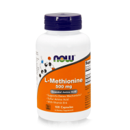 NOW L-Methionine 500 мг 100 капсули