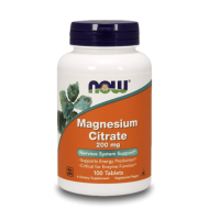 NOW Magnesium Citrate 200 мг 100 таблетки