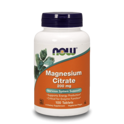 NOW Magnesium Citrate 200 мг 100 таблетки