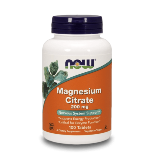 NOW Magnesium Citrate 200 мг 100 таблетки