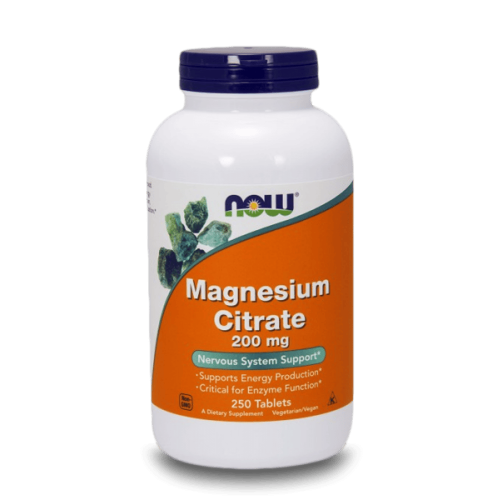 NOW Magnesium Citrate 200мг 250 таблетки