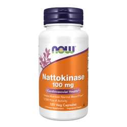 NOW Nattokinase 120 растителни капсули