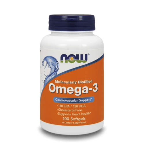 NOW Omega 3 1000 мг 100 дражета