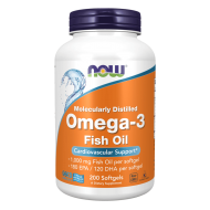 NOW Omega 3 1000 мг 200 дражета 
