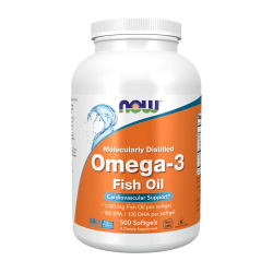 NOW Omega 3 1000 мг 500 меки капсули