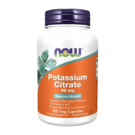 NOW Potassium Citrate 180 растителни капсули