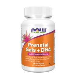 NOW Prenatal Gels + DHA 90 меки капсули