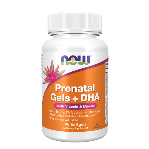 NOW Prenatal Gels + DHA 90 меки капсули