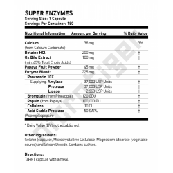 NOW Super Enzymes 180 таблетки