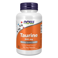 NOW Taurine 500 мг 100 капсули