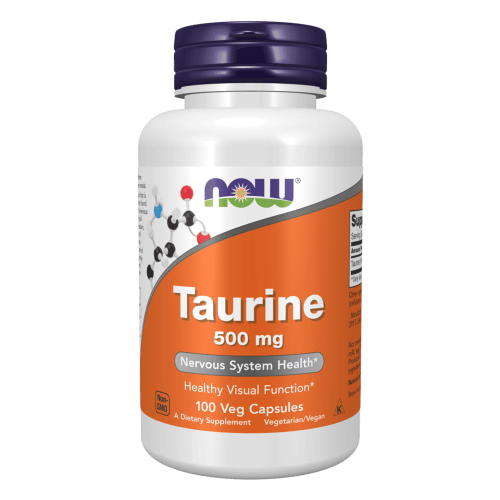 NOW Taurine 500 мг 100 капсули