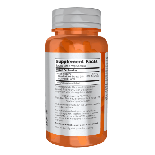 NOW Tribulus 500 мг 100 растителни капсули