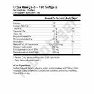 NOW Ultra Omega 3 180 меки капсули