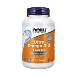 NOW Ultra Omega-3 D™ Fish Oil 90 софтгел капсули