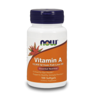 NOW Vitamin A (10 000 IU) 100 меки капсули