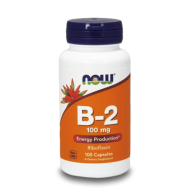 NOW Vitamin B-2 100 мг 100 капсули