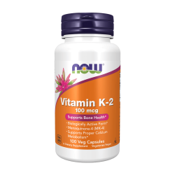 NOW Vitamin K-2 100 мкг 100 растителни капсули