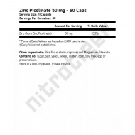 NOW Zinc Picolinate 50 мг 60 растителни капсули