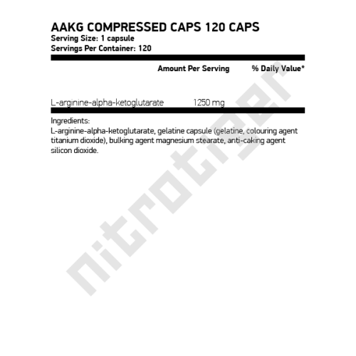 NUTREND AAKG Compressed Caps 120 капсули