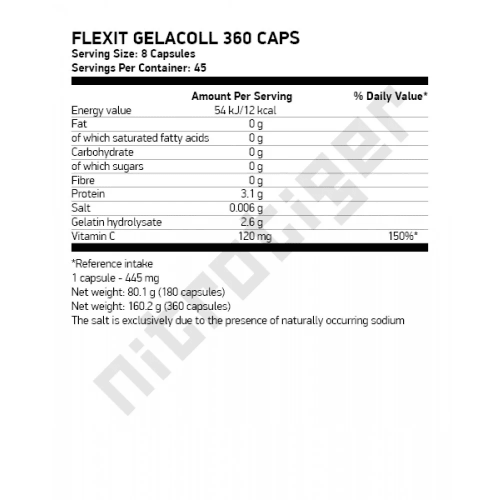 NUTREND Flexit Gelacoll 360 капсули