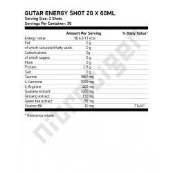 NUTREND Gutar Energy Shot 20 шота x 60 мл