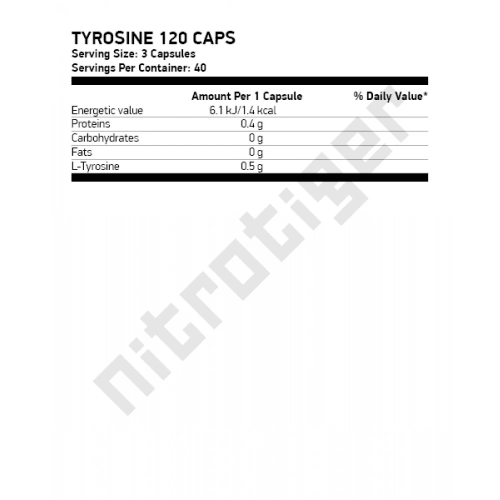 NUTREND TYROSINE 120 капсули