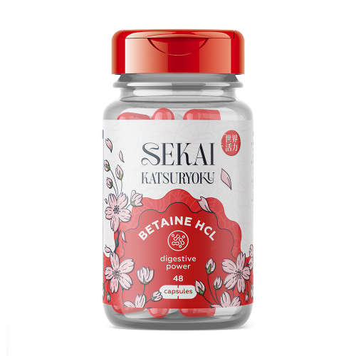 SEKAI KATSURYOKU Betaine HCl 48 капсули