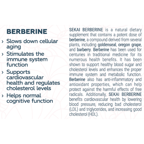 SEKAI KATSURYOKU Berberine 30 капсули