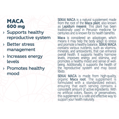SEKAI KATSURYOKU Maca 48 капсули