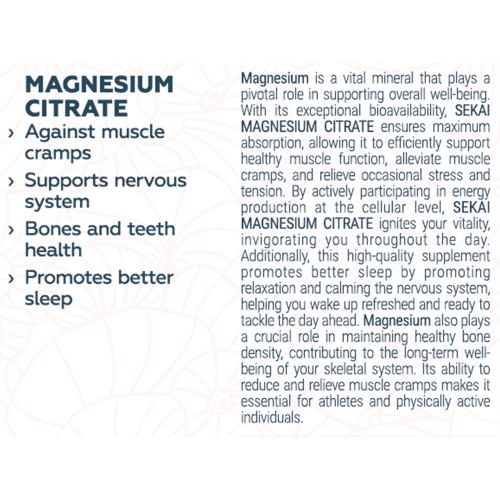 SEKAI KATSURYOKU Magnesium Citrate 48 таблетки