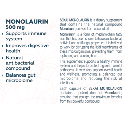 SEKAI KATSURYOKU Monolaurin 48 капсули