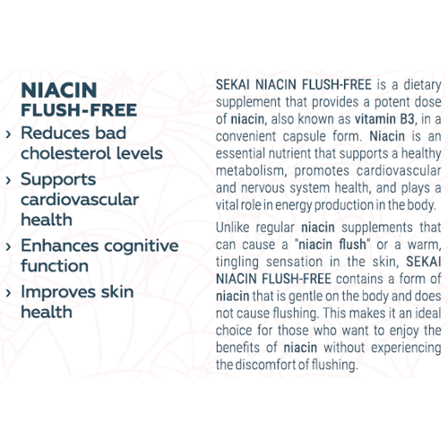 SEKAI KATSURYOKU Niacin Flush-Free 48 капсули