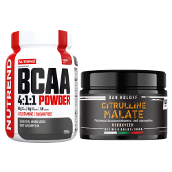 NUTREND BCAA 4:1:1 Powder 500 г + DAN KOLOFF Citrulline Malate 300 г 